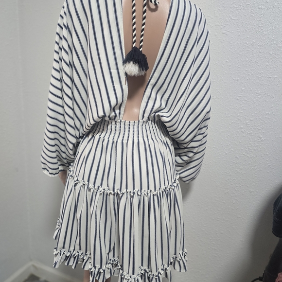 Misa Los Angeles Black and White Backless Dress - Picture 5 of 8